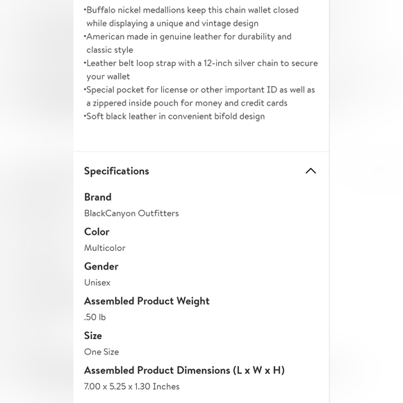 Leather Buffalo Nickel Black Wallet NWT - Picture 6 of 6